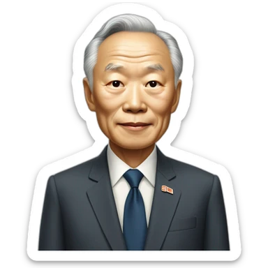 prime minister lee Kuan yew not smiling sticker
