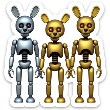 Five nights at Freddy’s animatronics sticker