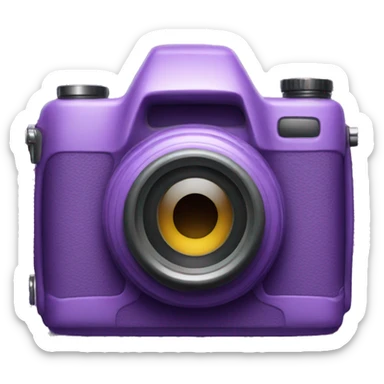 violet camera sticker