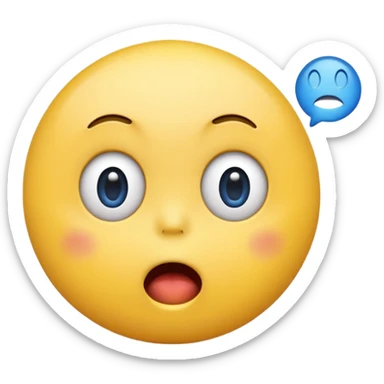 an 'inner emoji' concept: a surprised emoji with a mini sad emoji inside its open mouth sticker