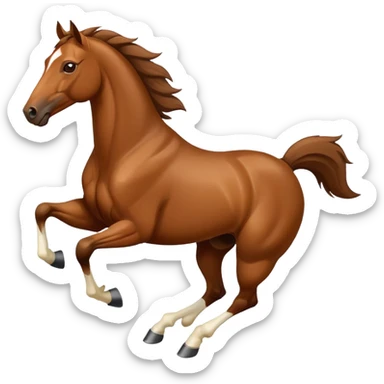 racing horse sticker