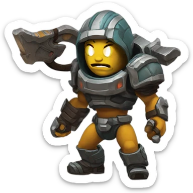 Quake 3 arena game sticker