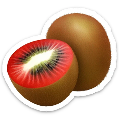 red kiwi fruit sticker