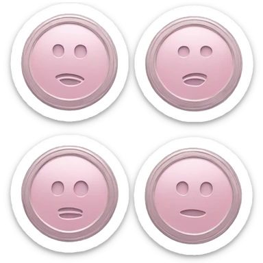 pinkish light blue Coin that is a currency without a face sticker