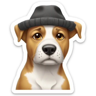 Perro con gorro  sticker