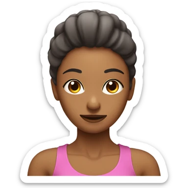 Pilates girlie sticker