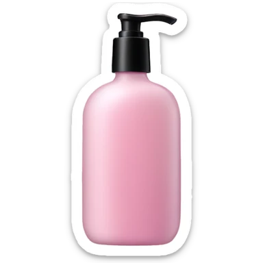 Pastel pink shower gel sticker
