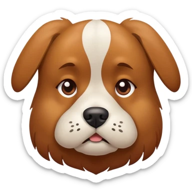 Dog sighing sticker