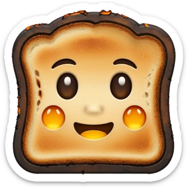 burnt toast sticker