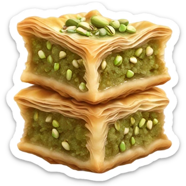 Pistachio baklava sticker