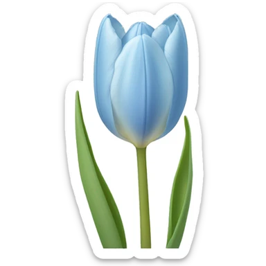 light blue tulip sticker