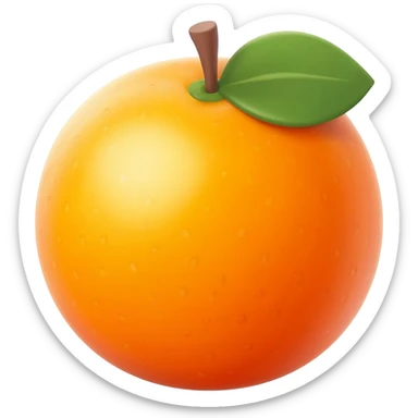 Orange original sticker