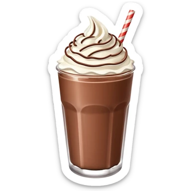 then make it into similiar milkshake chocolate sticker