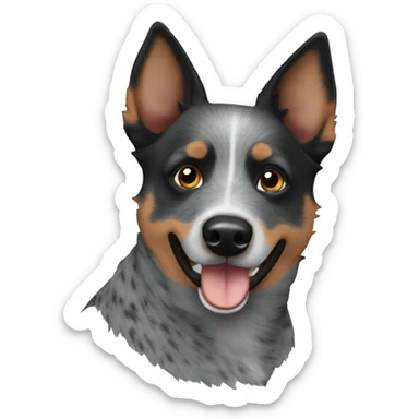 Blue heeler dog sticker
