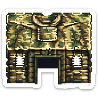 military warehouse painted in military camouflage sticker