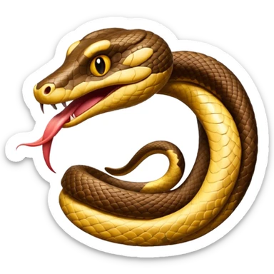 snake with a go tee sticker