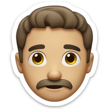 the guy's worried sticker