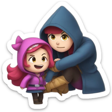 Gravity falls mabel whit a ninja in right sticker