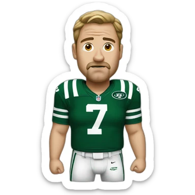 Bewildered jets fan sticker