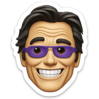 jim carrey from the mask winking sticker