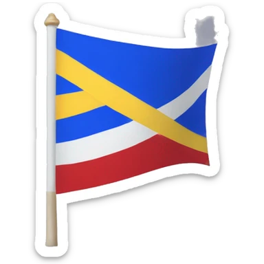 Colorguard flag sticker