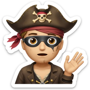animated emoji for a player called prophet of doom I Dont Know shruging emote needs to be pirate themed and dark sticker