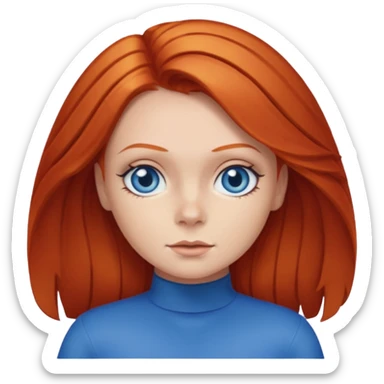 Ginger Spice with blue eyes sticker
