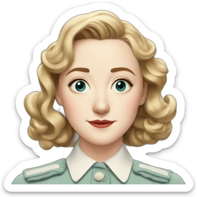 saoirse ronan 1940s face sticker
