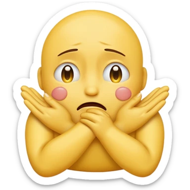 NO. I WANT AN CLASSIC EMOJI LIKE THIS 🫂 TO CRY sticker