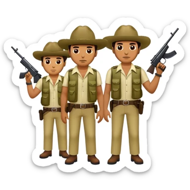 Columbian cartel boys just chilling sticker