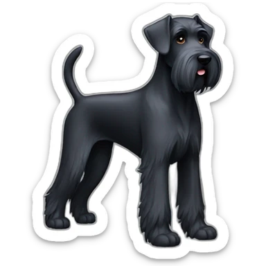 Giant Schnauzer Full Body sticker