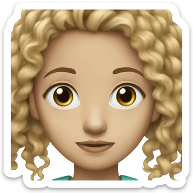 bronde pale bluegreen eyes sticker