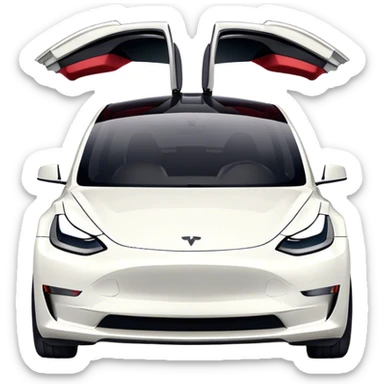 Tesla Model 3 - Tesla (Model Year: 2021) (Iconic colour: White) sticker