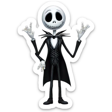 Jack the skellington sticker