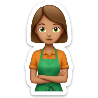 Eine Person wartet an einer Supermarktkasse. Die Kasse ist beschriftet als "Plauderkasse" und im grünen Design. sticker