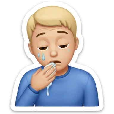 gay man puking sticker