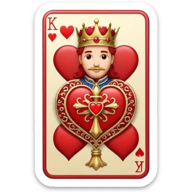 King of Hearts sticker
