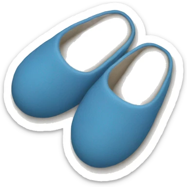 Slippers blue sticker