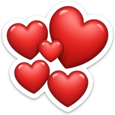 Hearts sticker