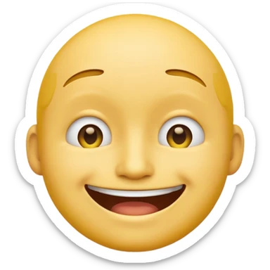 a yellow male emoji with a (closed mouth) sticker