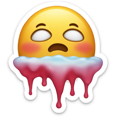 Melting in love sticker