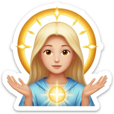 god begins of maing miraclous karma making of humans sticker