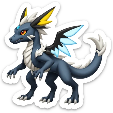 Salandit-Zekrom-Reshiram-Umbreon-Silvally-fusion (full body) sticker