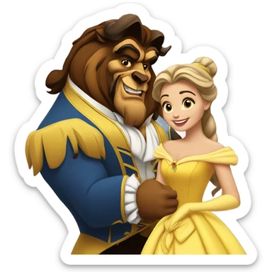 Beauty and the beast  sticker