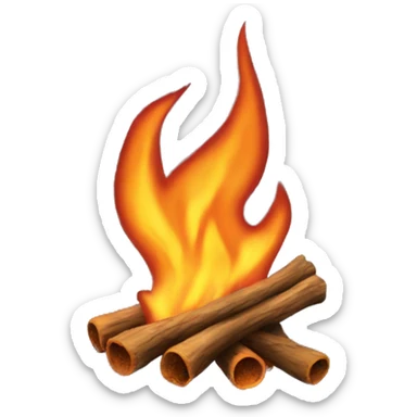 Winter fire sticker