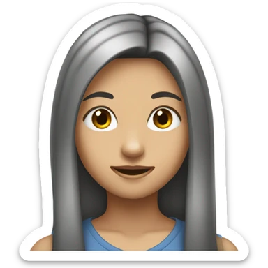 generic fifteen year old girl sticker