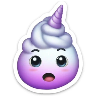 Unicorn poop sticker