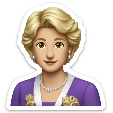 Queer princess Diana sticker