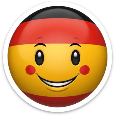 East Germany country ball sticker