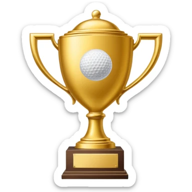 golf trophy sticker